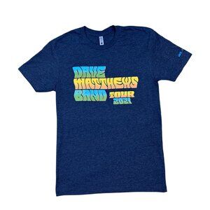 Dave Matthews Band T-Shirt Size S Blue Graphic Top Next Level Apparel